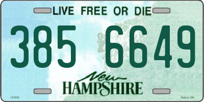 NH license plate 3856649