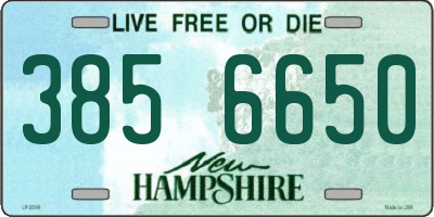 NH license plate 3856650