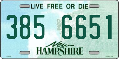 NH license plate 3856651