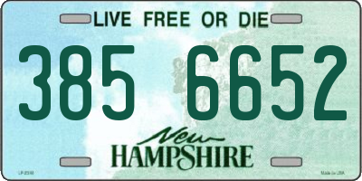 NH license plate 3856652