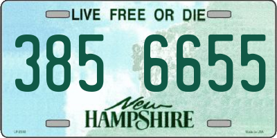 NH license plate 3856655