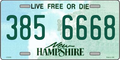NH license plate 3856668