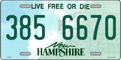 NH license plate 3856670