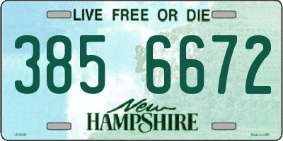 NH license plate 3856672