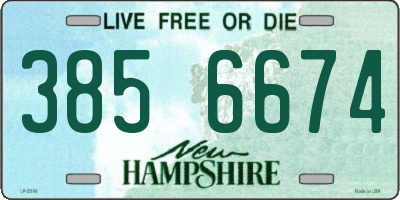 NH license plate 3856674