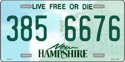 NH license plate 3856676