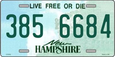 NH license plate 3856684