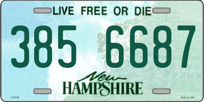 NH license plate 3856687