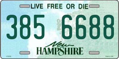 NH license plate 3856688