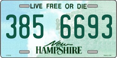 NH license plate 3856693