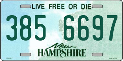 NH license plate 3856697