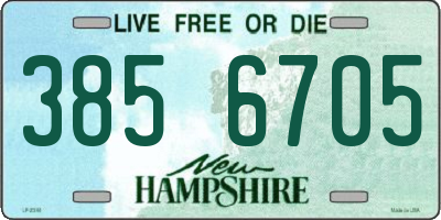 NH license plate 3856705