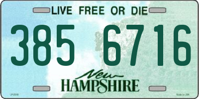 NH license plate 3856716