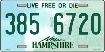 NH license plate 3856720