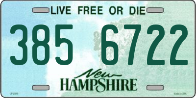 NH license plate 3856722
