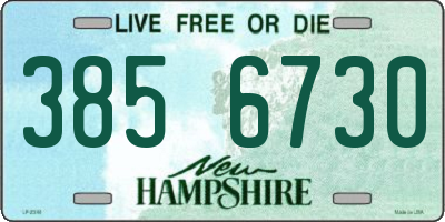 NH license plate 3856730