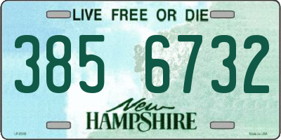 NH license plate 3856732