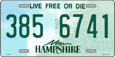 NH license plate 3856741