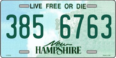 NH license plate 3856763