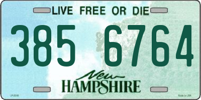 NH license plate 3856764