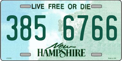 NH license plate 3856766
