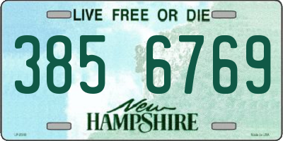 NH license plate 3856769