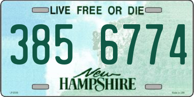 NH license plate 3856774