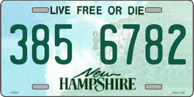 NH license plate 3856782