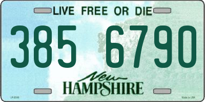 NH license plate 3856790