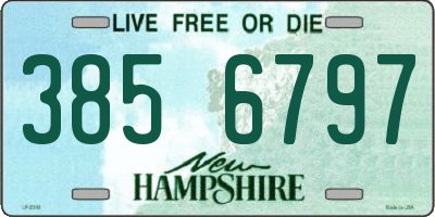 NH license plate 3856797