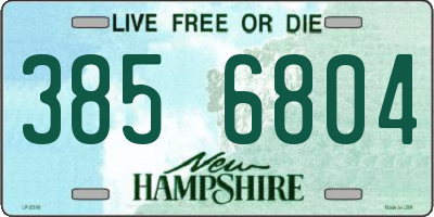 NH license plate 3856804