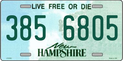 NH license plate 3856805