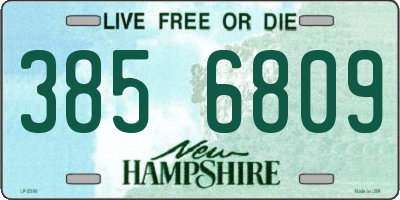 NH license plate 3856809