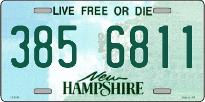 NH license plate 3856811