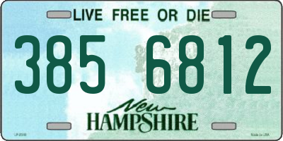NH license plate 3856812