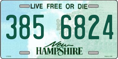 NH license plate 3856824