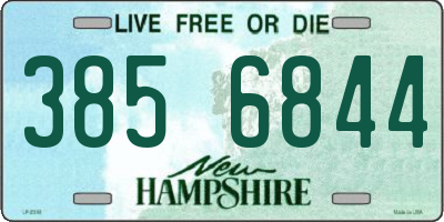 NH license plate 3856844