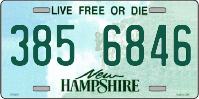 NH license plate 3856846