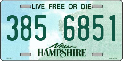 NH license plate 3856851