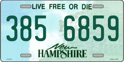 NH license plate 3856859