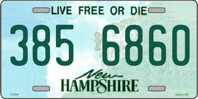 NH license plate 3856860