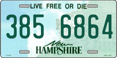 NH license plate 3856864