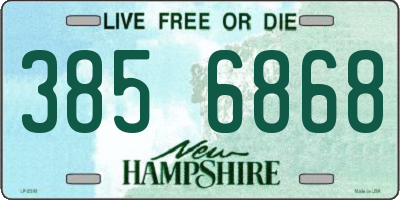 NH license plate 3856868