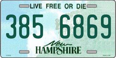 NH license plate 3856869