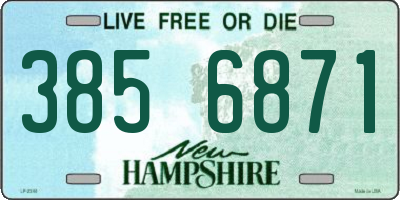NH license plate 3856871