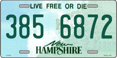 NH license plate 3856872