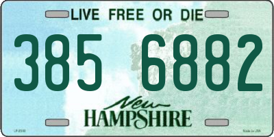 NH license plate 3856882