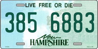 NH license plate 3856883