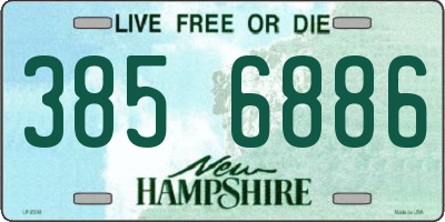 NH license plate 3856886