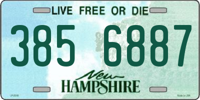 NH license plate 3856887